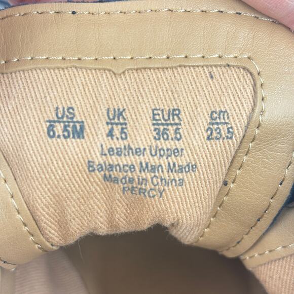 Franco Sarto Boots Size 6.5 Blue Suede Percy Chukka Ankle Bootie Leather Lace Up - Picture 6 of 8